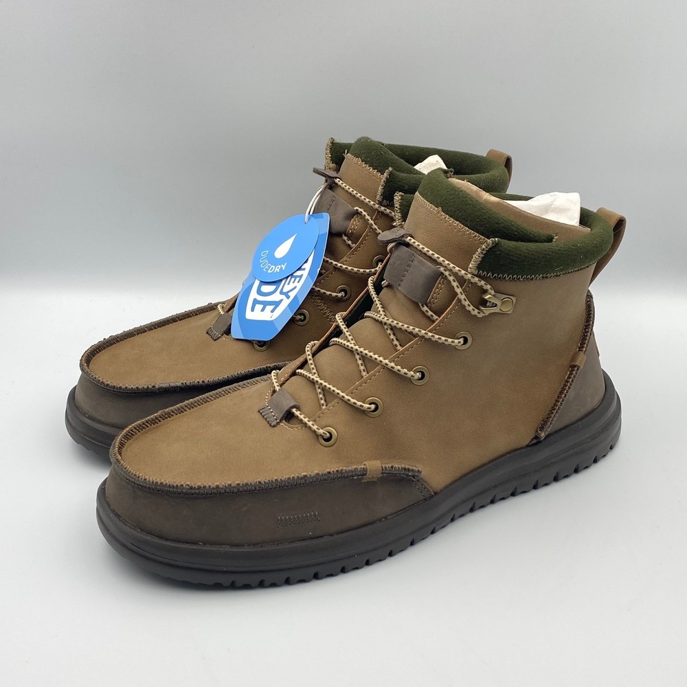 Hey Dude Bradley Classic Tumbled Nut Brown Chukka Boots Men's Size 12 44327-2AH - Picture 2 of 10
